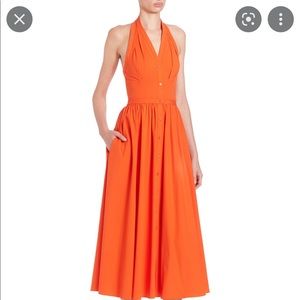 Orange Blossom Michael Kors Halter dress